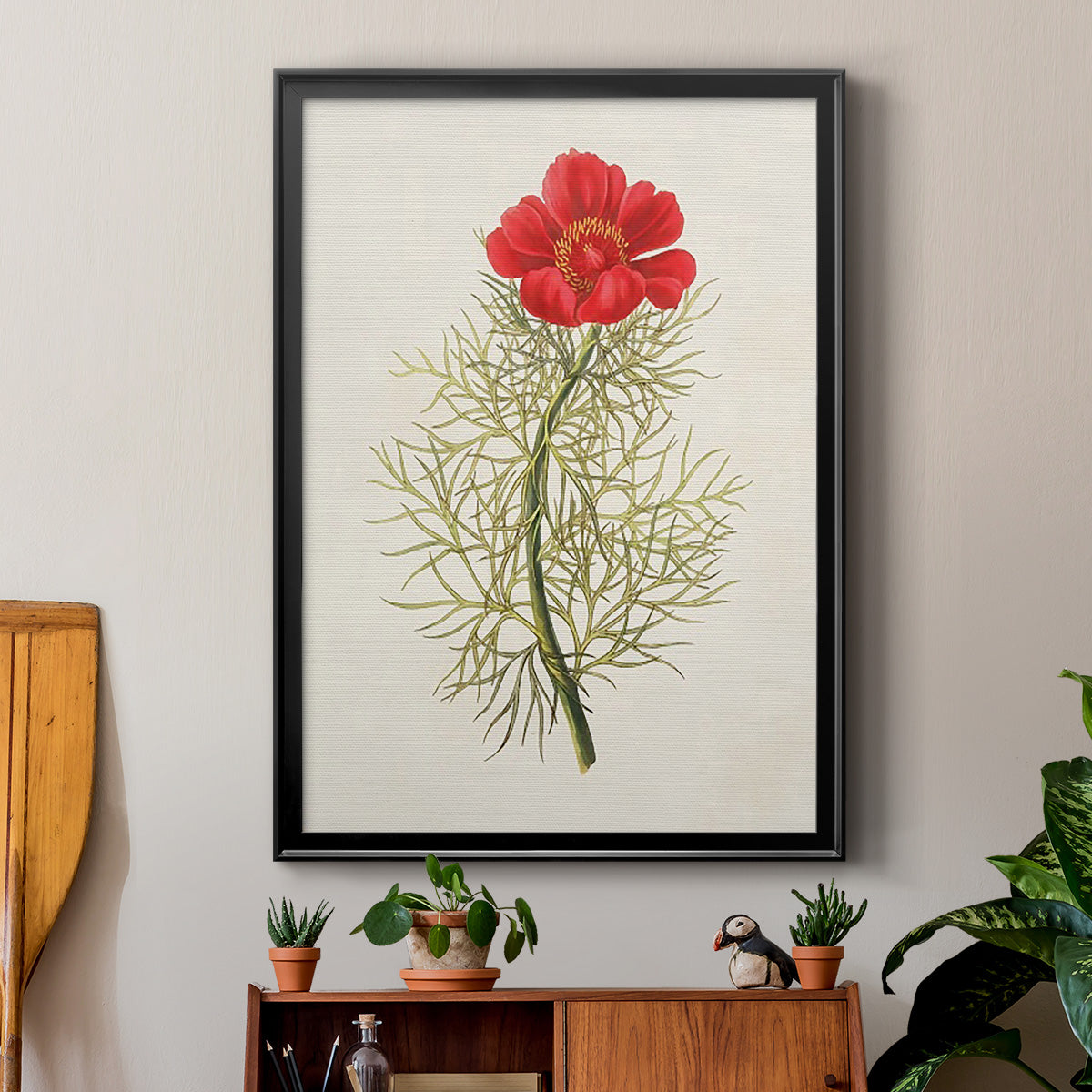 Flowers of the Seasons VII - Modern Framed Canvas Print