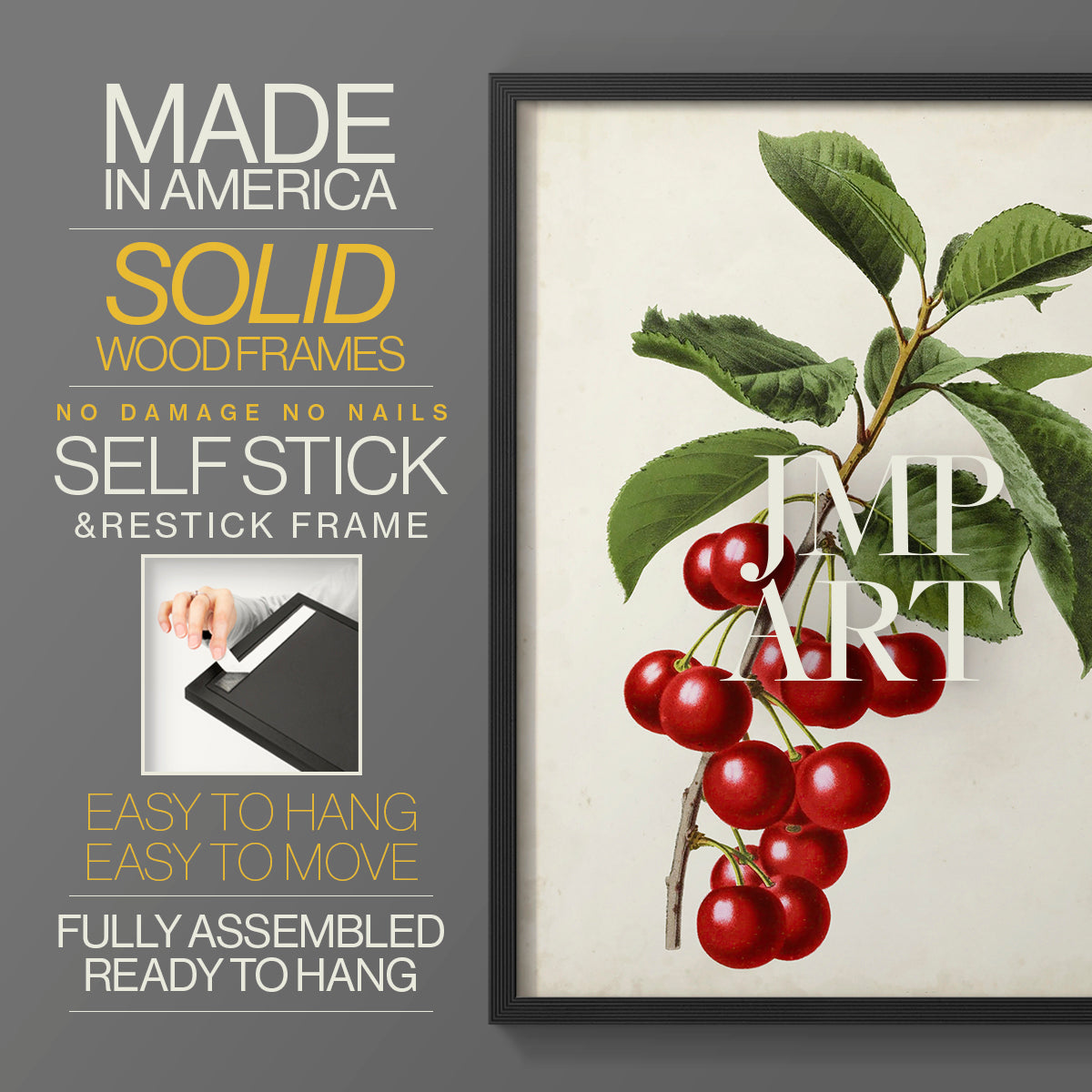 Antique Fruit II - Restickable Framed Art Print