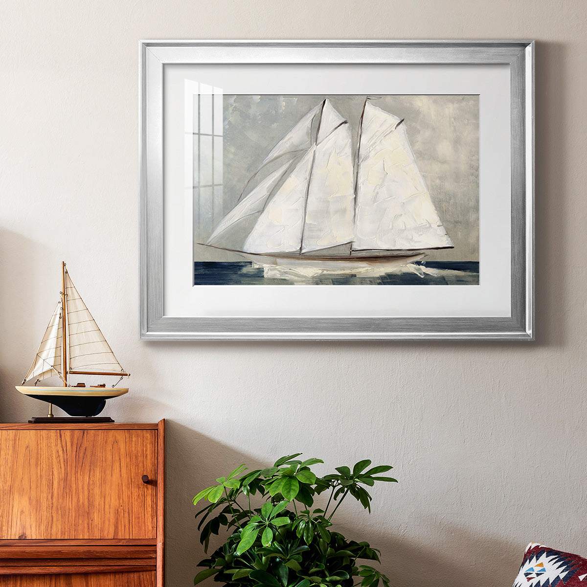 Setting Sail - Modern Framed Art Print