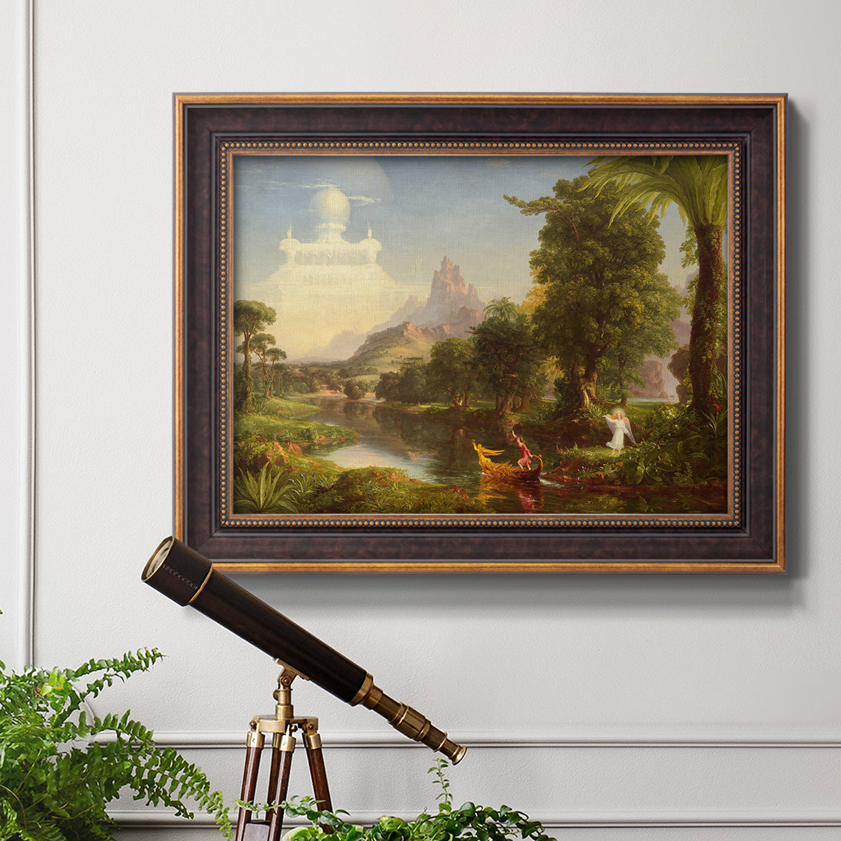 Voyage of Life: Youth - Ornate Framed Canvas Print