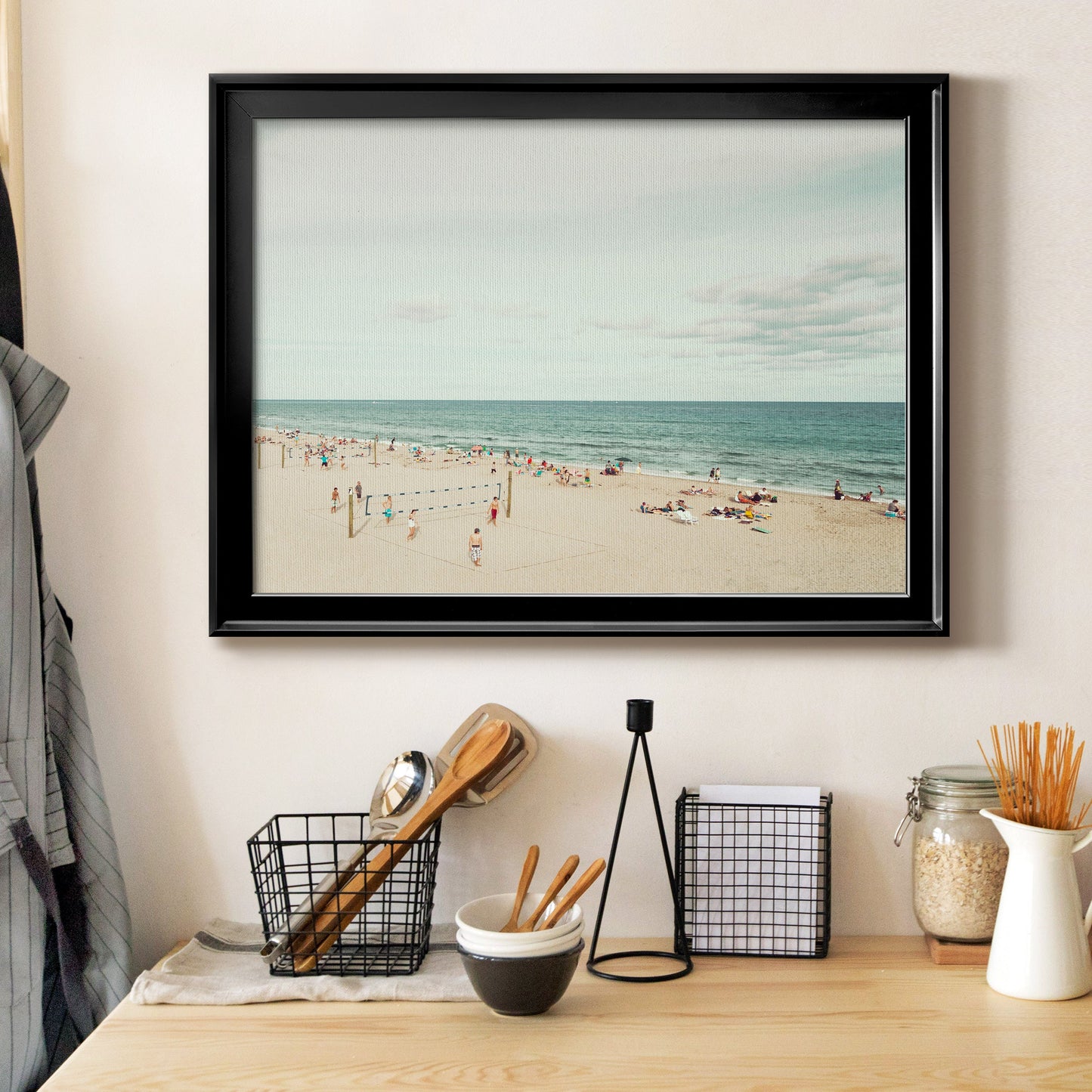 Day at the Beach Premium Classic Framed Canvas - Ready to Hang