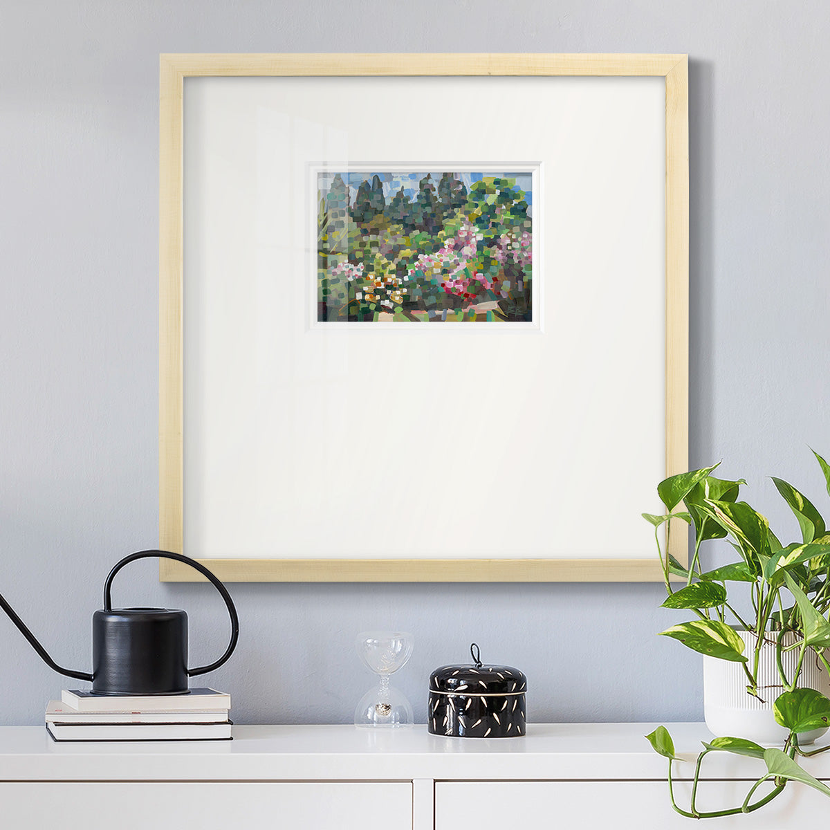 Arboretum in Spring Premium Framed Print Double Matboard