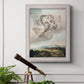 Classical allegorical depiction of the goddess Flora by Robert John Thornton in an ornate weathered white frame displayed in a light-toned interior setting.