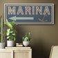 Shoreline Signs II - Floater Framed Canvas Print