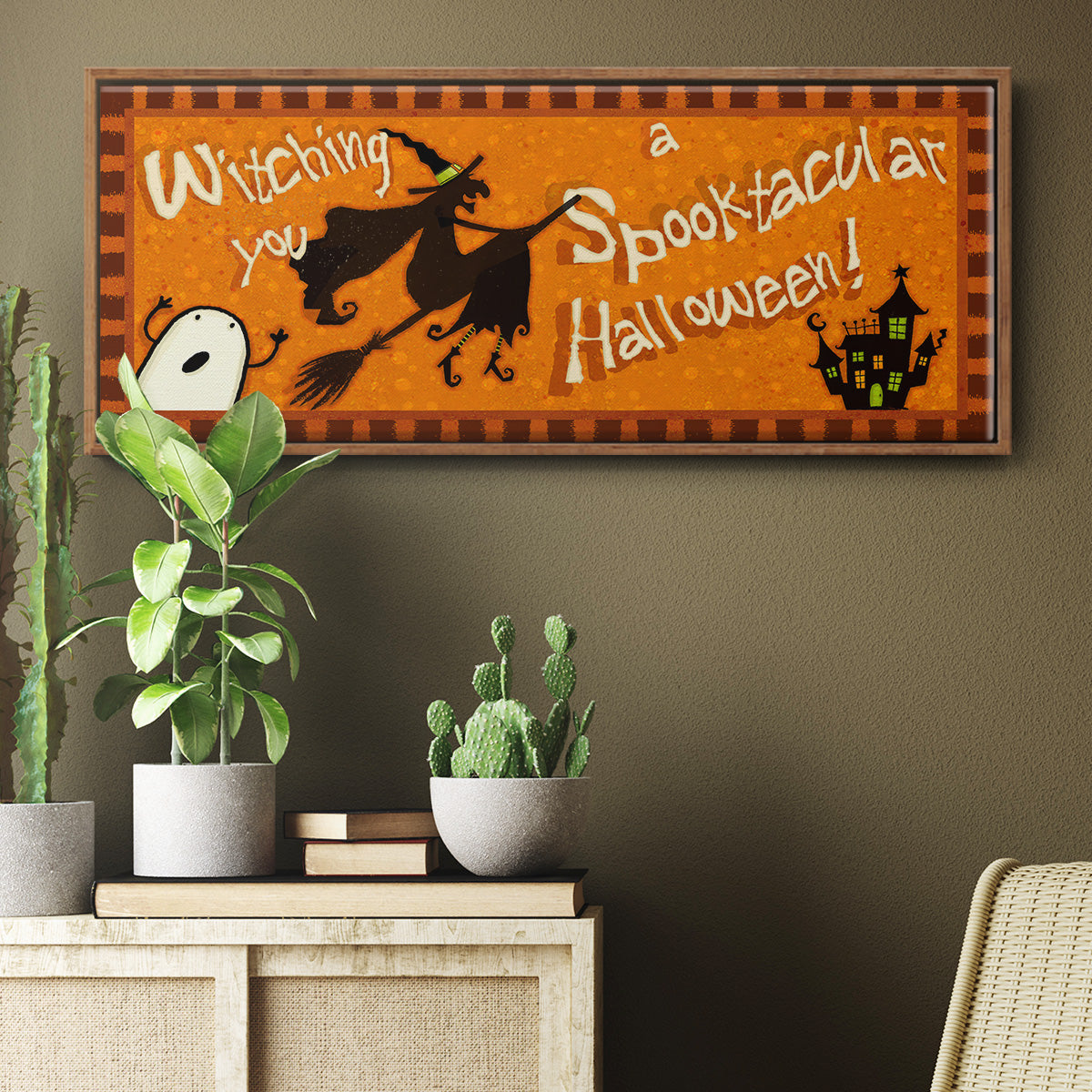 Spooktacular Collection D - Floater Framed Canvas Print
