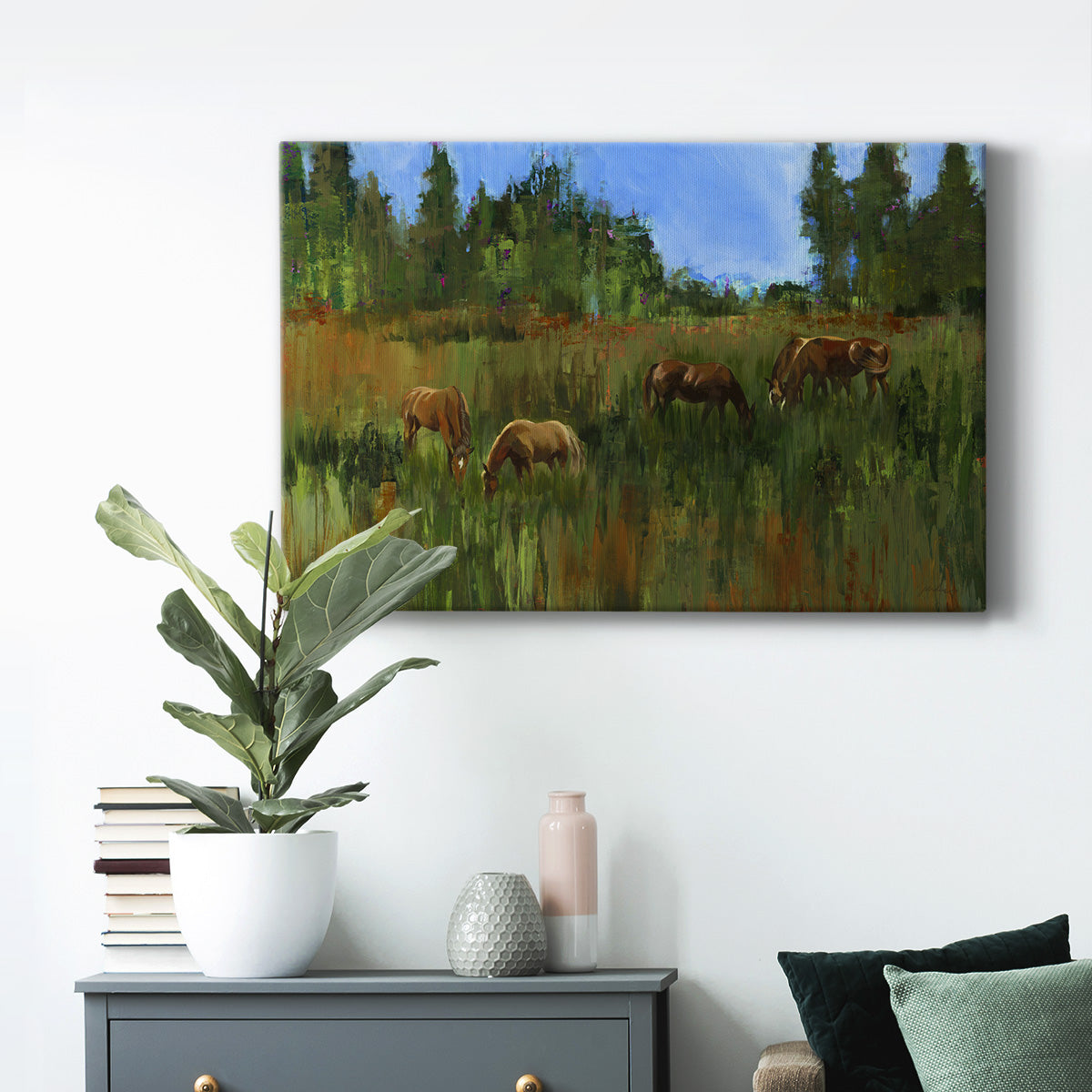 The Grass Is Always Greener Premium Gallery Wrapped Canvas - Ready to Hang