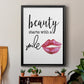 Beauty Starts With A Smile - Modern Framed Canvas Print