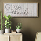 Give Thanks - Floater Framed Canvas Print