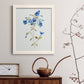 Blue Blossom Botanical II - Premium Canvas Framed in Barnwood - Ready to Hang