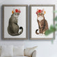 Flower Crown Cats I - Premium Framed Canvas 2 Piece Set - Ready to Hang