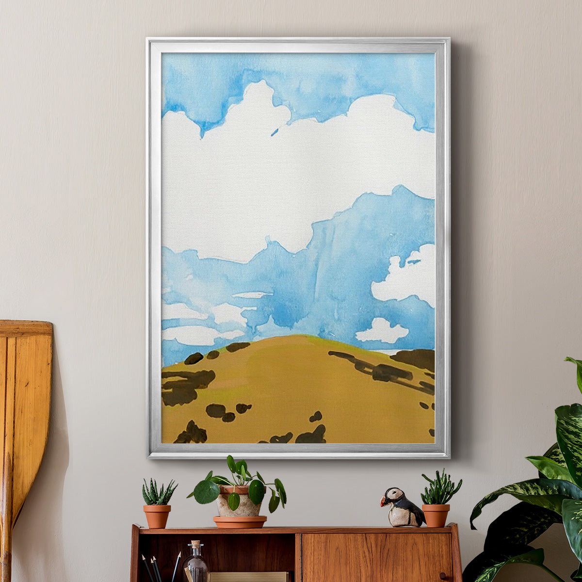 Summer Knoll I - Modern Framed Canvas Print