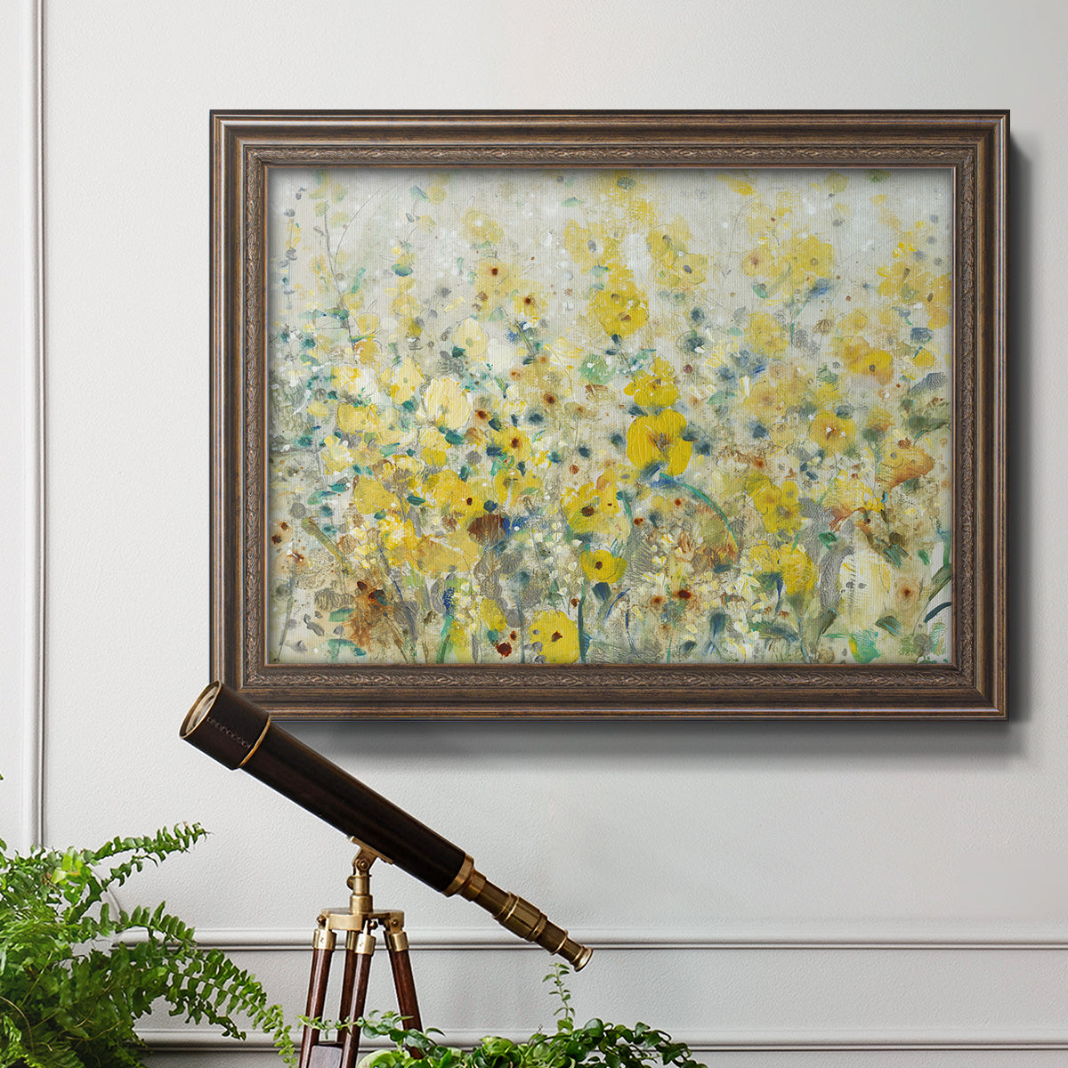 Cheerful Garden II Premium Framed Canvas- Ready to Hang