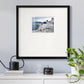 Santorini Sunrise Premium Framed Print Double Matboard