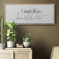 Simple Beautiful Life - Floater Framed Canvas Print