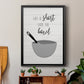 Lick the Bowl - Modern Framed Canvas Print