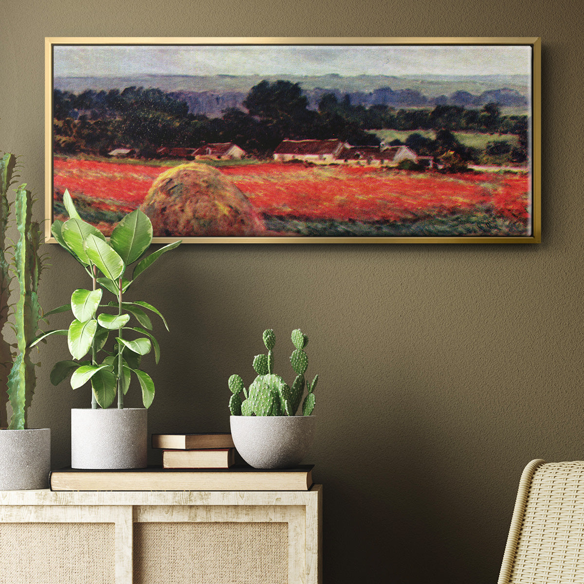 The Poppy Blumenfeld (The Barn) - Floater Framed Canvas Print