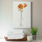 California Poppy Vase II Premium Gallery Wrapped Canvas - Ready to Hang