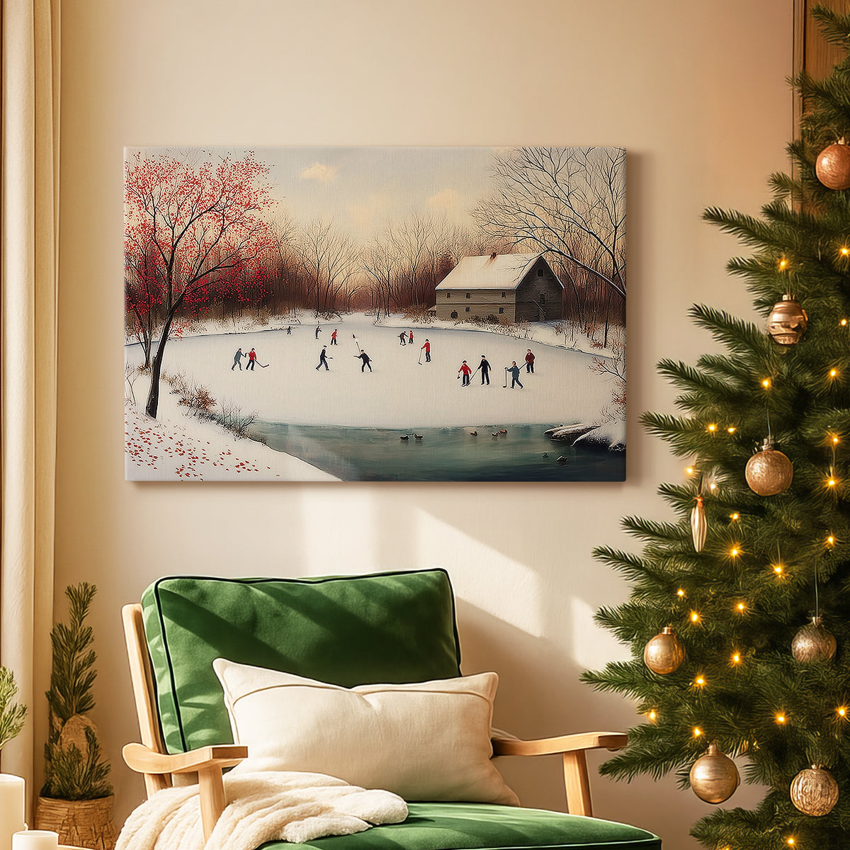 Twilight of Candlelit Lantern - Canvas Art Print