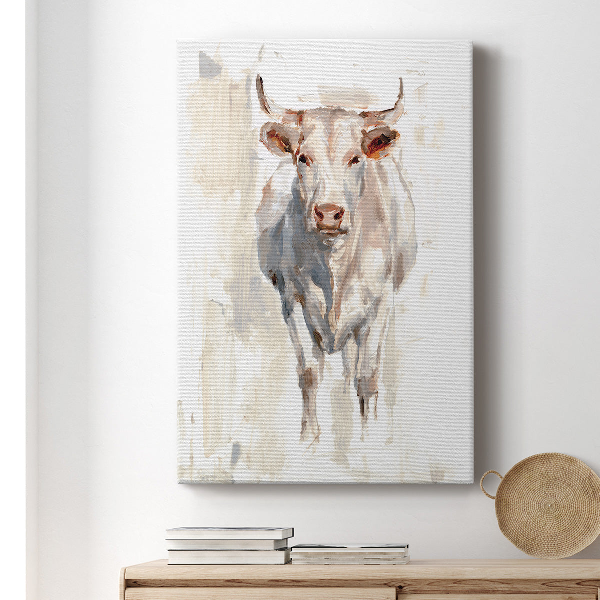 Sunlit Cows II Premium Gallery Wrapped Canvas - Ready to Hang