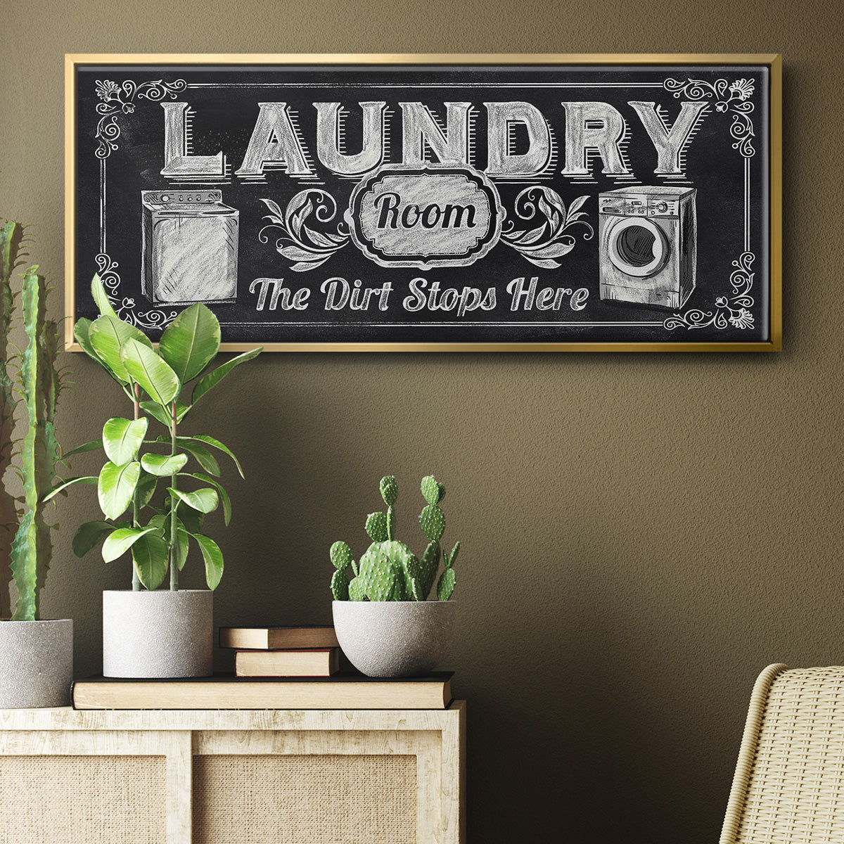 Dirt Stops Here - Floater Framed Canvas Print