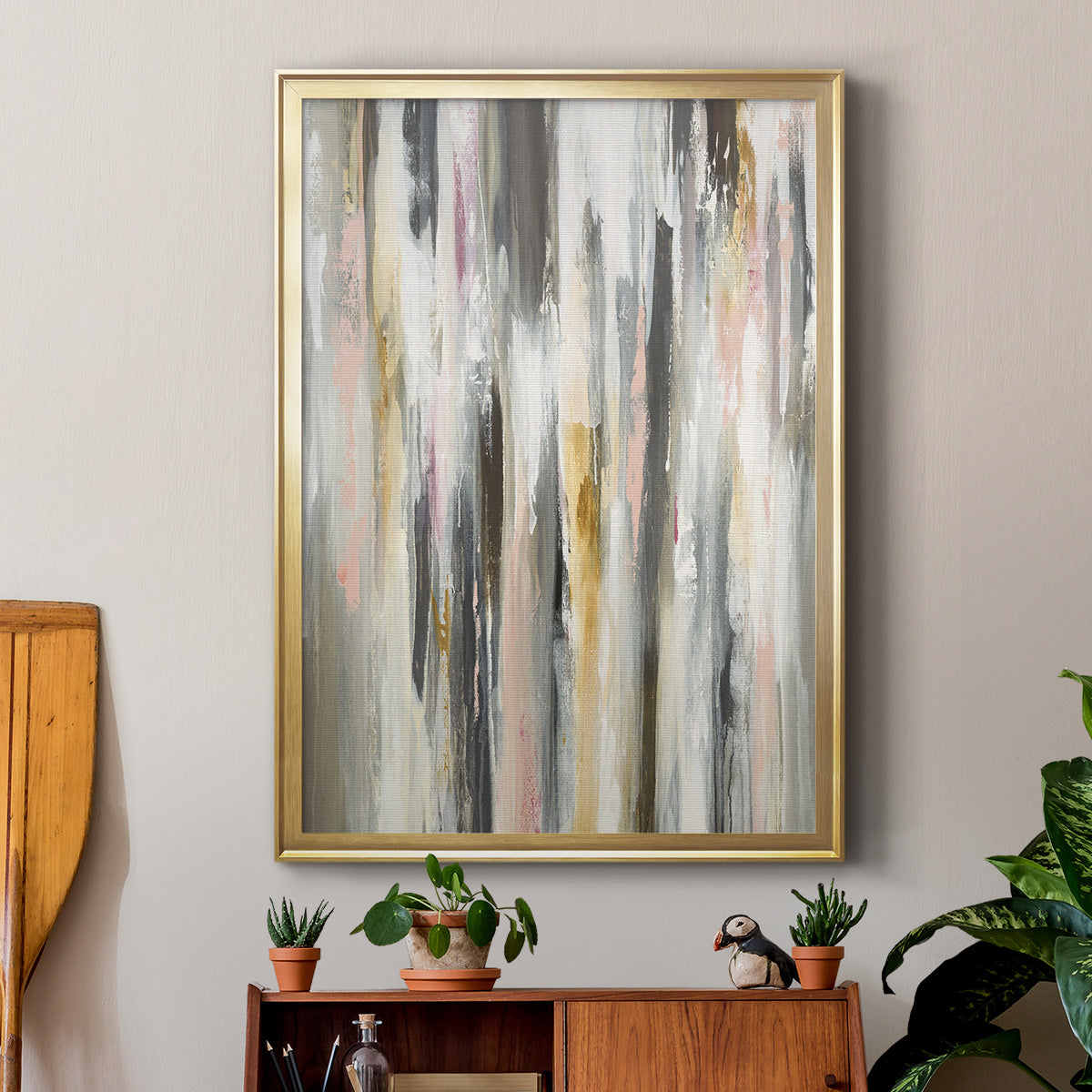 Color Ripple II - Modern Framed Canvas Print