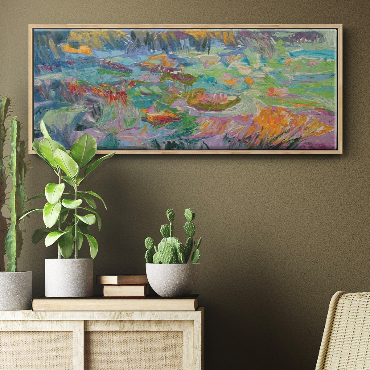 Morning Prayer - Floater Framed Canvas Print