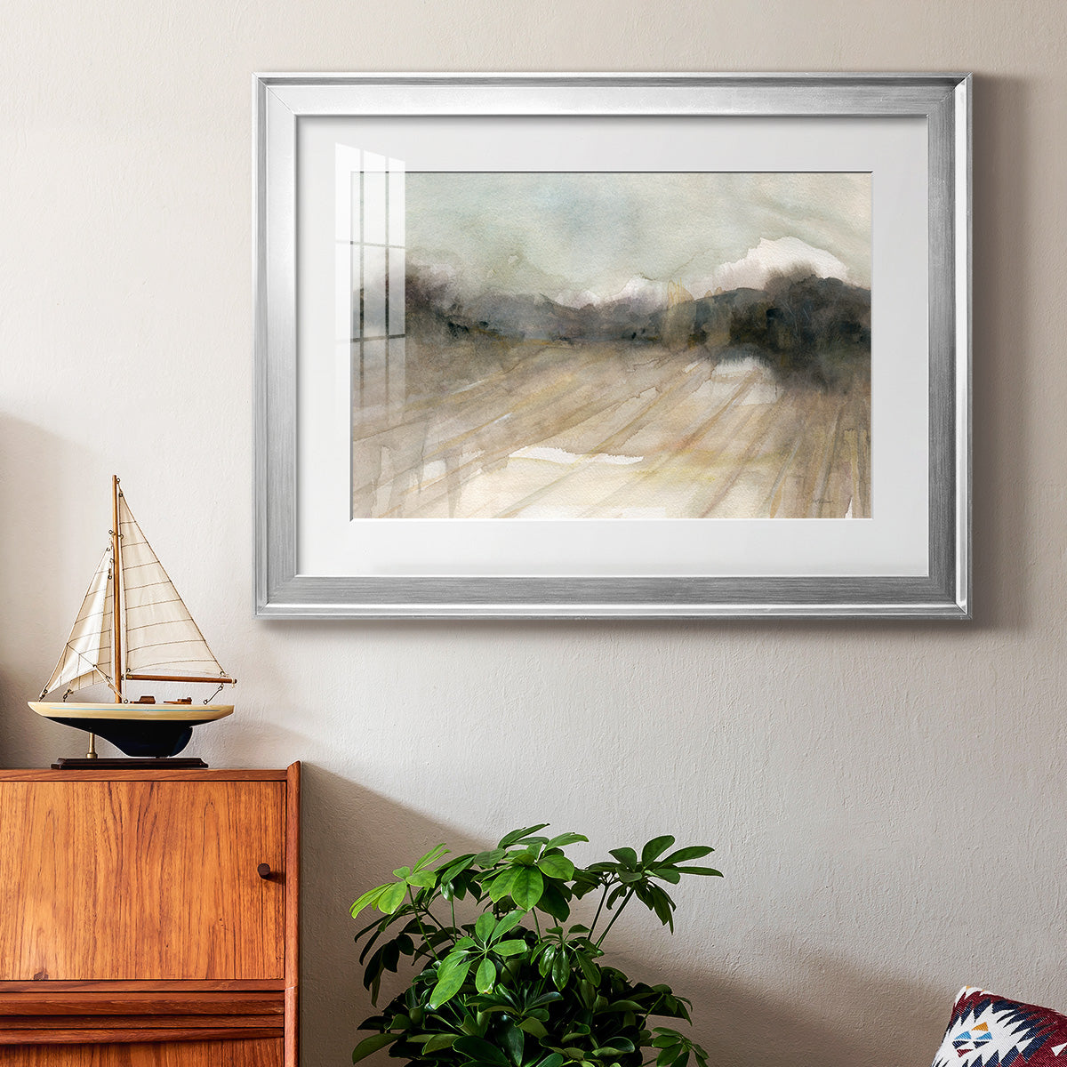 Abstract Field - Modern Framed Art Print