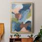 Soft Indigo Atmosphere II - Modern Framed Canvas Print