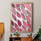 Patterned Leaf Shapes III - Modern Framed Canvas Print