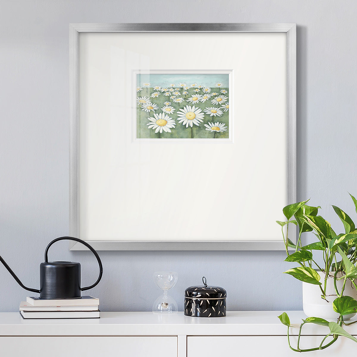 Field of Flowers- Premium Framed Print Double Matboard