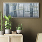 Chalky Misty Autumn Forest View - Floater Framed Canvas Print