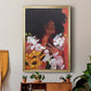 Through the Flowers II - Modern Framed Canvas Print