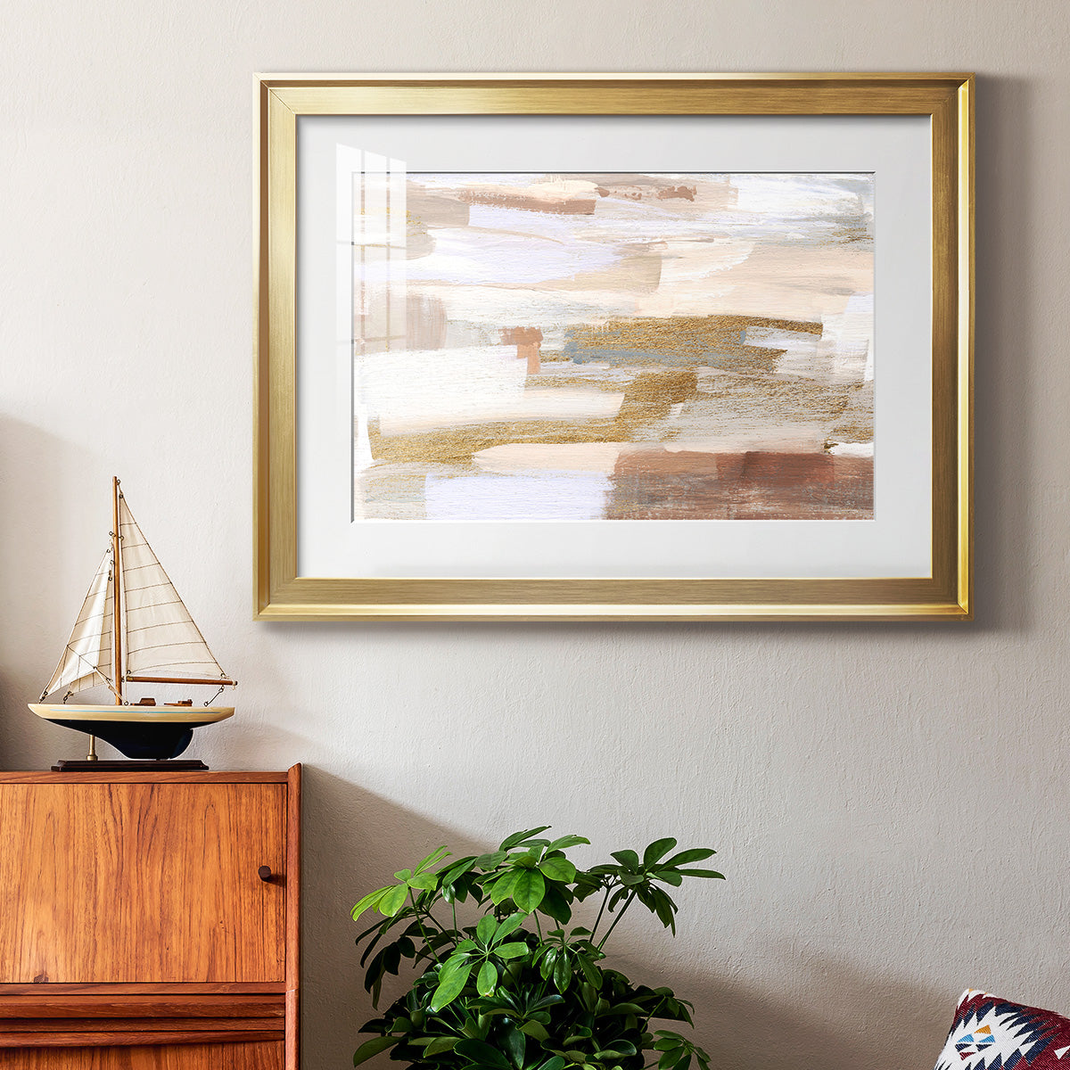 Gold Quartz II Premium Framed Print - Ready to Hang