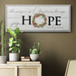 Joy Hope and Peace - Floater Framed Canvas Print