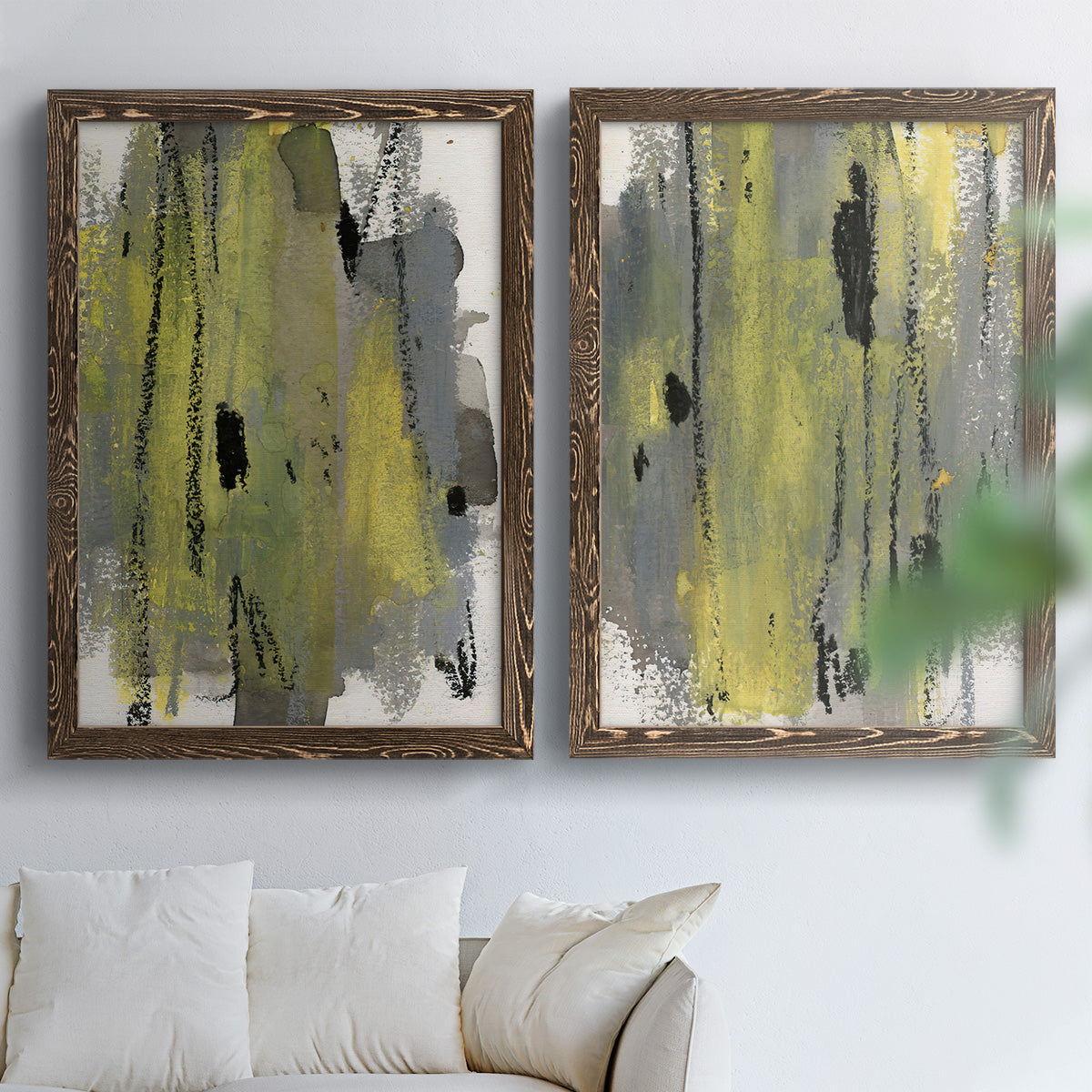 Loft Pastel I - Premium Framed Canvas 2 Piece Set - Ready to Hang