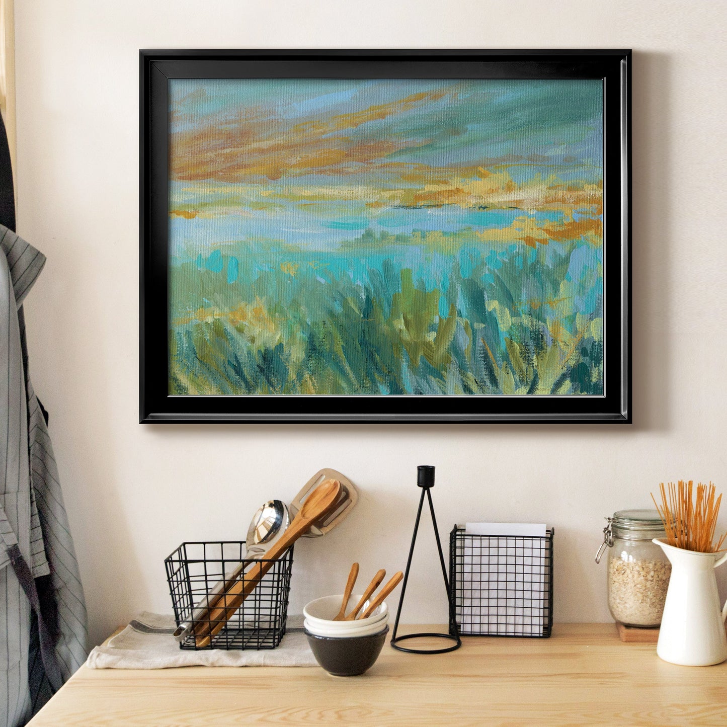 Grassy Beach Premium Classic Framed Canvas - Ready to Hang