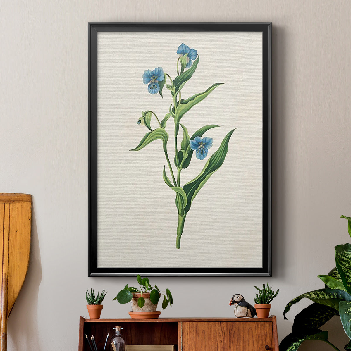 Flowers of the Seasons V - Modern Framed Canvas Print