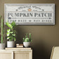 Pumpkin Patch II - Floater Framed Canvas Print