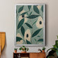 Monochrome Avocados - Modern Framed Canvas Print