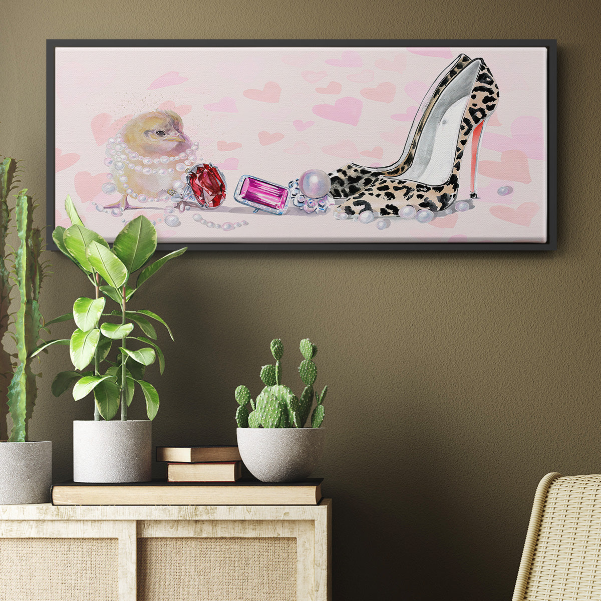 Cute Couture Collection D - Floater Framed Canvas Print