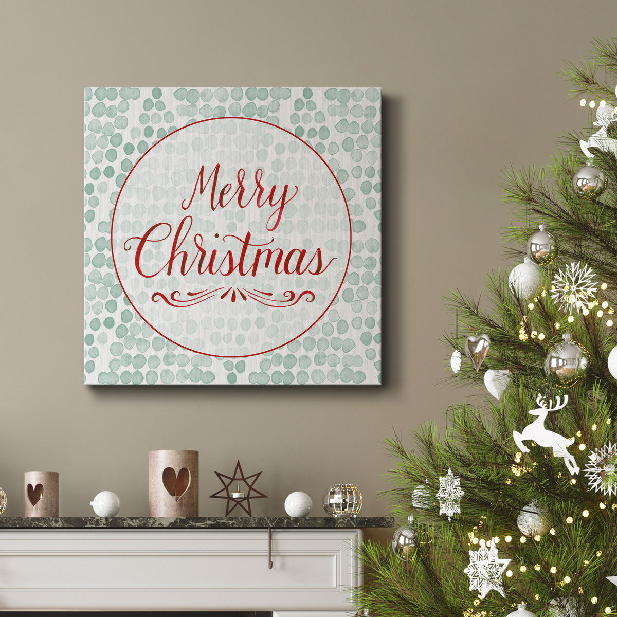 Christmas Tree Whimsy Collection E-Premium Gallery Wrapped Canvas - Ready to Hang