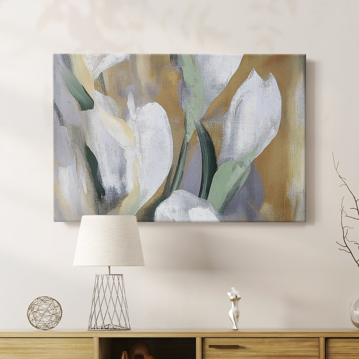 Floral Watercolor LV - Canvas Art Print