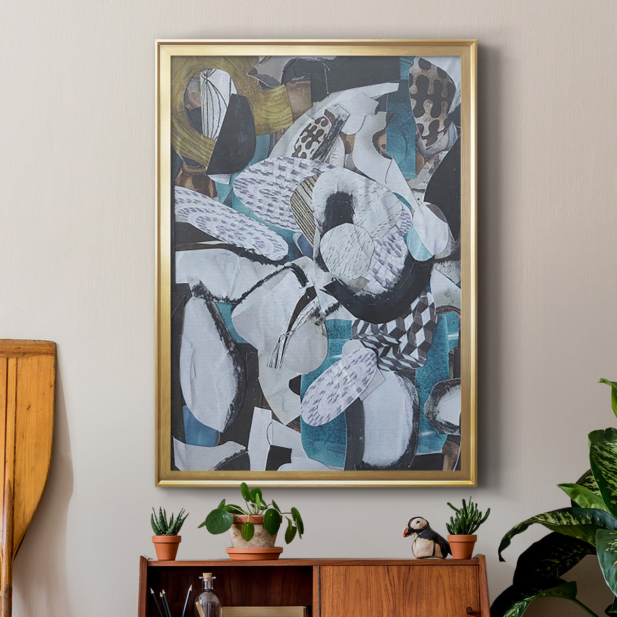 Hawaiian Beach Glass - Modern Framed Canvas Print