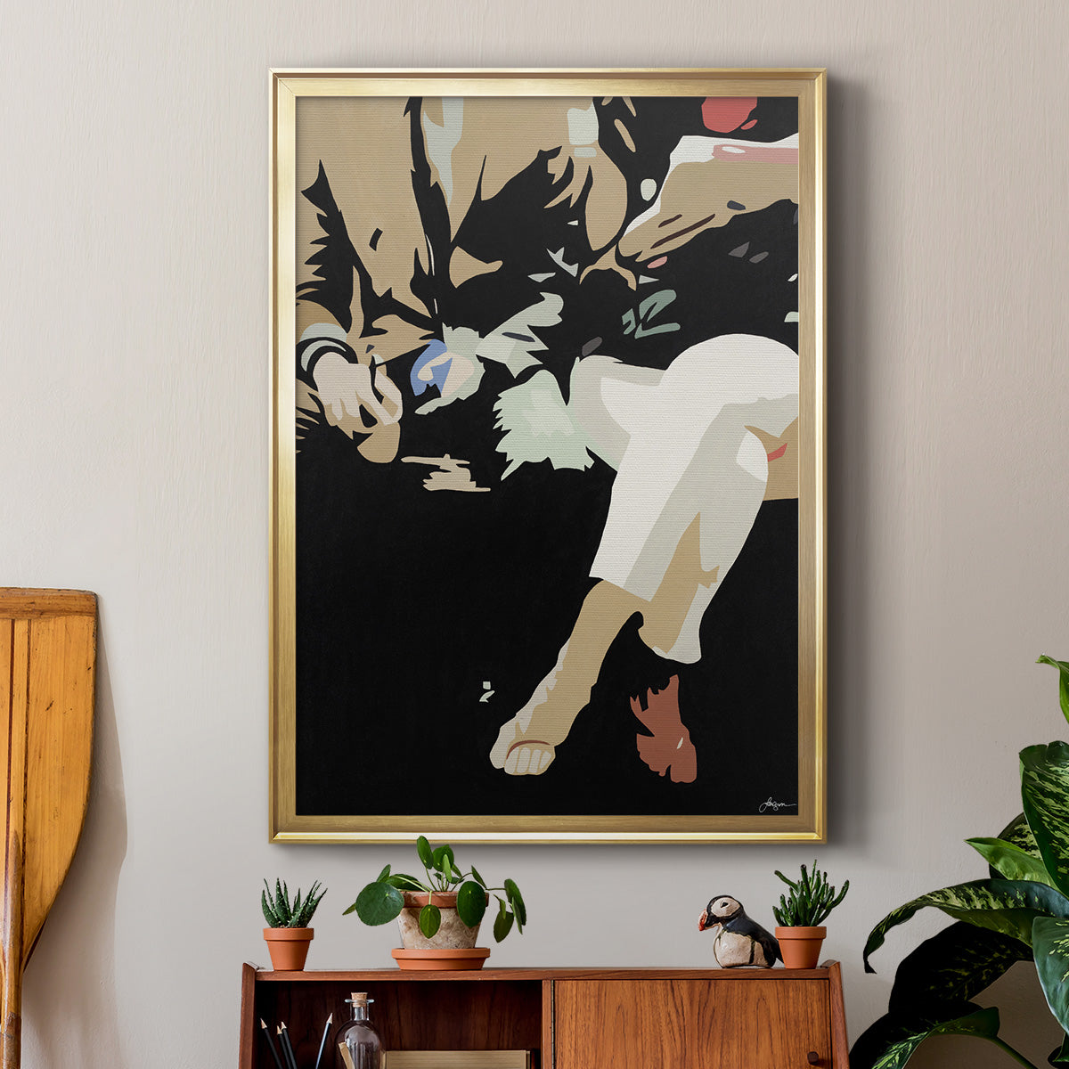 Them #4 -  Framed Canvas Print