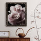 Rose Noir II - Premium Canvas Framed in Barnwood - Ready to Hang