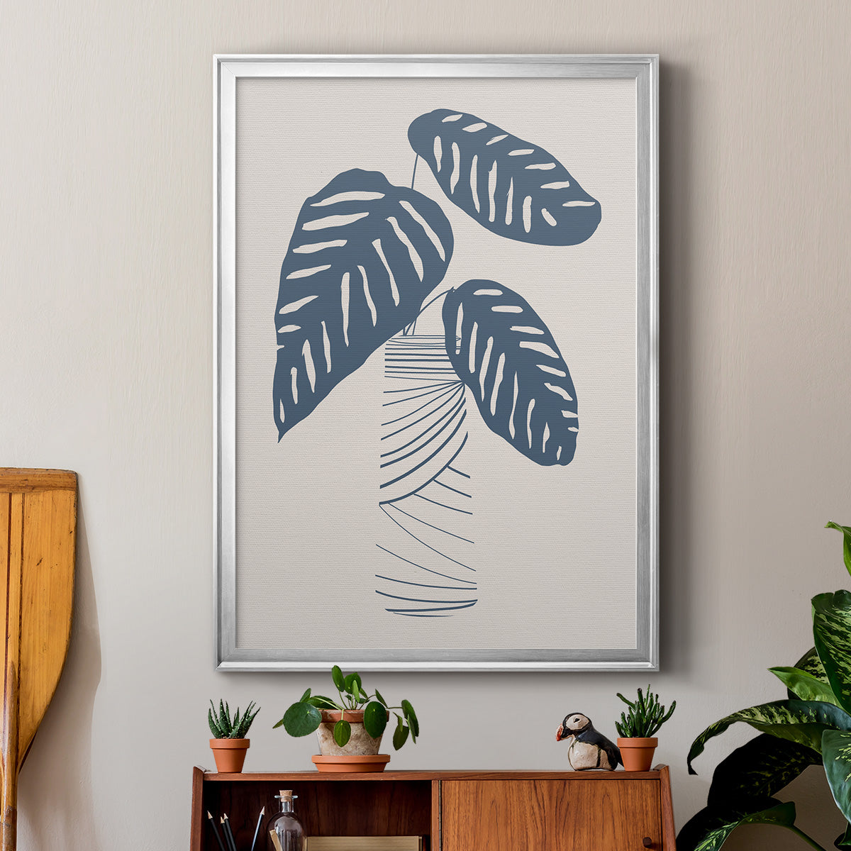 Wired in Monochrome II - Modern Framed Canvas Print