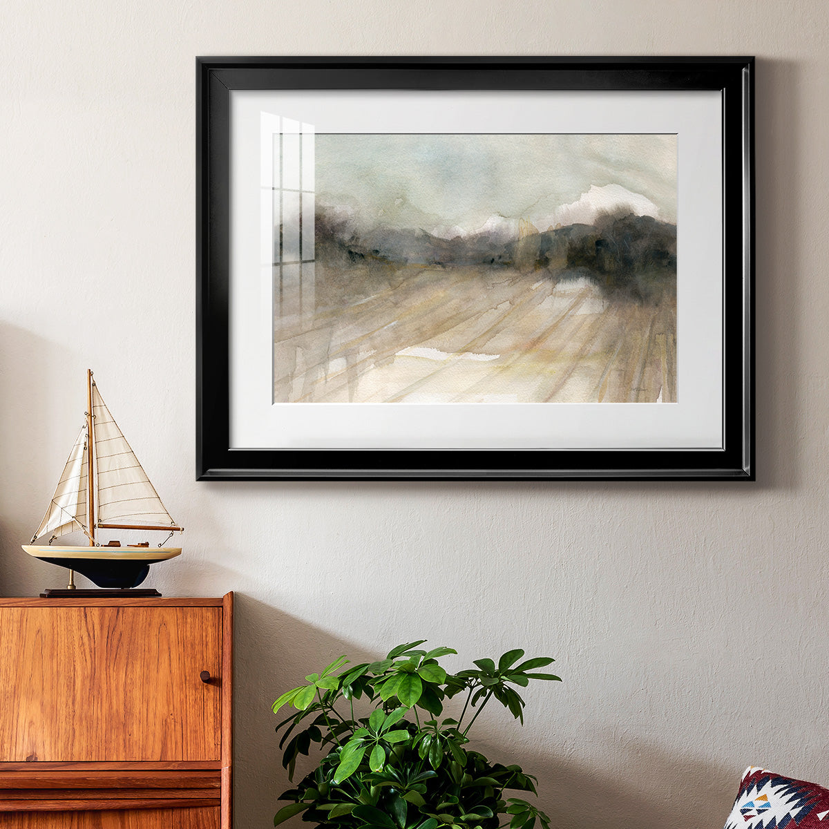 Abstract Field - Modern Framed Art Print