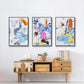 Evidence I - Framed Premium Gallery Wrapped Canvas L Frame 3 Piece Set - Ready to Hang