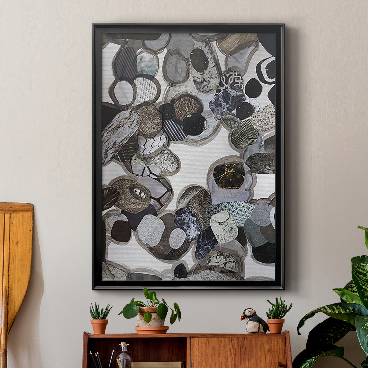 Egyptian Desert - Modern Framed Canvas Print