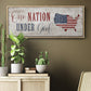 One Nation Under God - Floater Framed Canvas Print